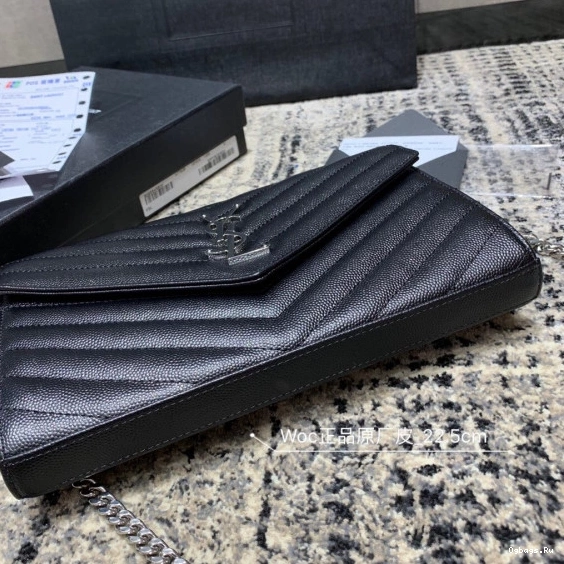 MATELASSÉ CASSANDRE WALLET YSL CHAIN 0730